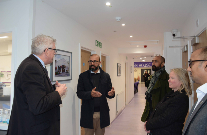 Zack Ali visits Open House with Felicity Buchan MP